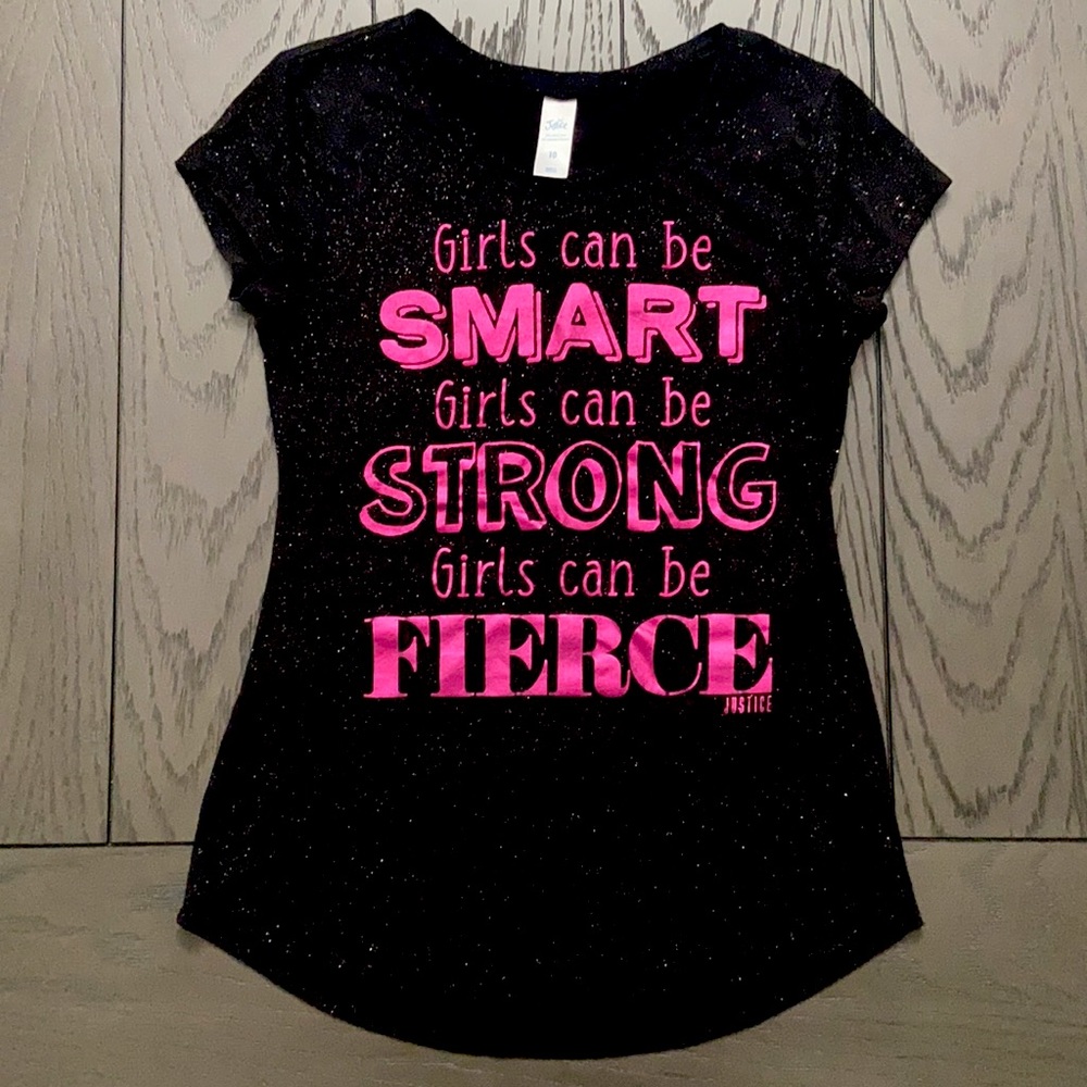 Girls Justice Short Sleeved T-Shirt Size 10